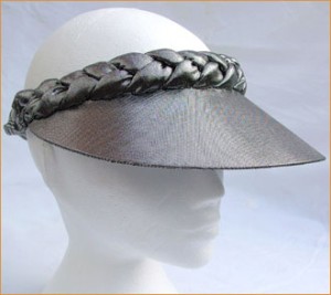 Silver Jumbo plaited visor