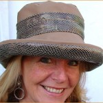Camel Wax Faux Snakeskin Band and Underbrim