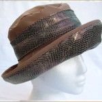 Camel Wax Hat with Bronze Snake Band & Underbrim