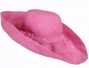Dirty Pink J28 Raffia Hat